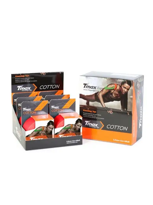 Tmax Кинезио тейп хлопок Extra Sticky 5см x 5м, 5 м, фото 5