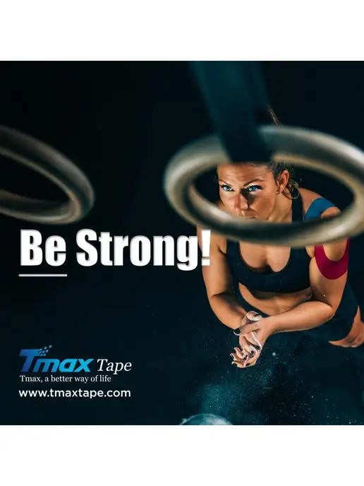 Tmax Кинезио тейп хлопок Extra Sticky 5см x 5м, 5 м, фото 7