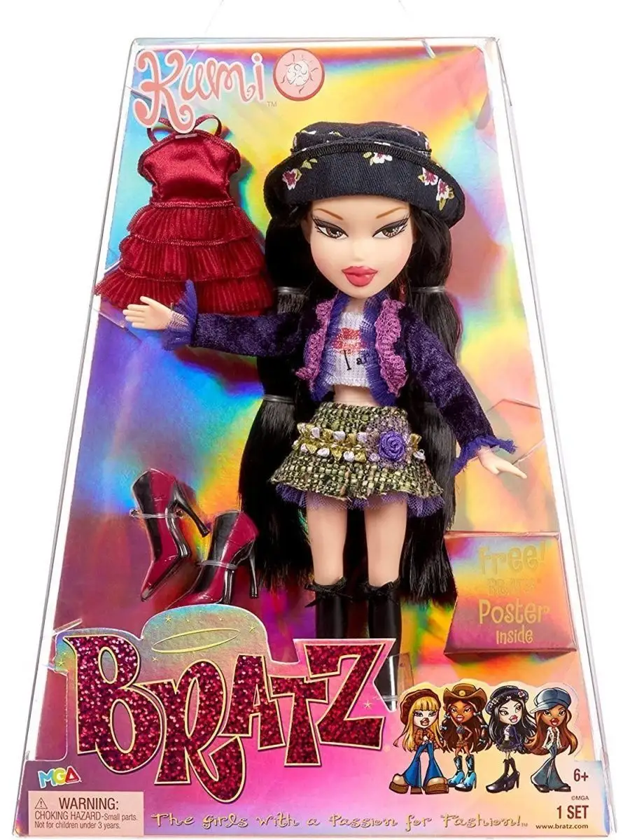 Bratz Kumi 2 series 20 years 584674 Кукла Братц Куми 2 серия BRATZ  146886778 купить в интернет-магазине Wildberries