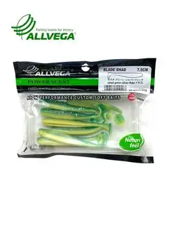 Приманка съедобная ALLVEGA "Blade Shad" 7,5 ALLVEGA 146929642 купить за 147 ₽ в интернет-магазине Wildberries