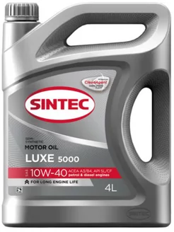 SINTEC Люкс полусинтетическое 10W40 SL/CF 4л Sintec 146946836 купить за 1 132 ₽ в интернет-магазине Wildberries