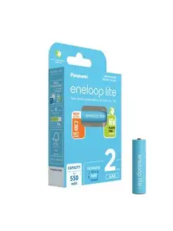 Аккумулятор eneloop BK-4LCCE 2BE 550mAh AAA R03 Panasonic 146970430 купить за 773 ₽ в интернет-магазине Wildberries