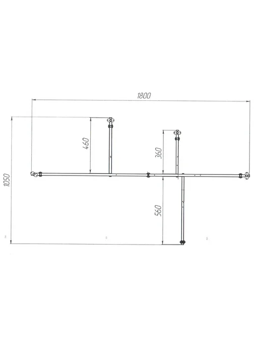 1Марка Рама разборная для акриловой ванны Диана 160 см 03ди1610, вариант, фото 2