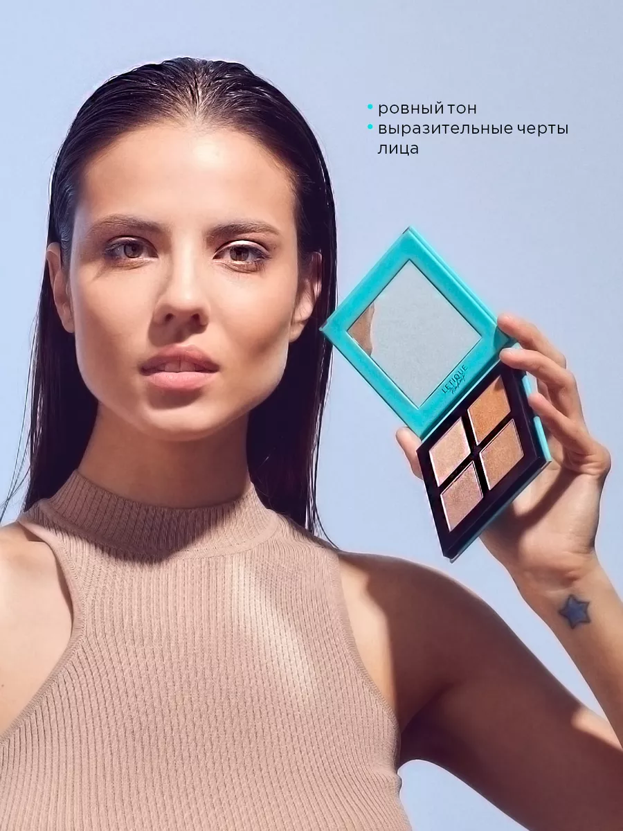 Палетка для моделирования лица GLOW AND SCULPT FACE PALETTE Letique  Cosmetics 146977821 купить за 1 832 ₽ в интернет-магазине Wildberries