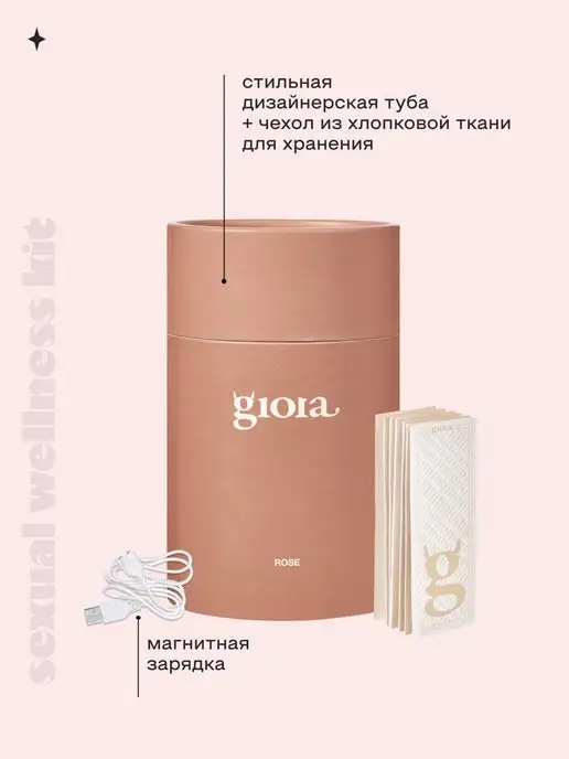 GIOIA brand Вибратор для клитора вакуумный мини, розовый, фото 6