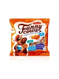 Конфеты молочные "Funny Cows", 250г Победа Вкуса 147028552 купить за 139 ₽ в интернет-магазине Wildberries