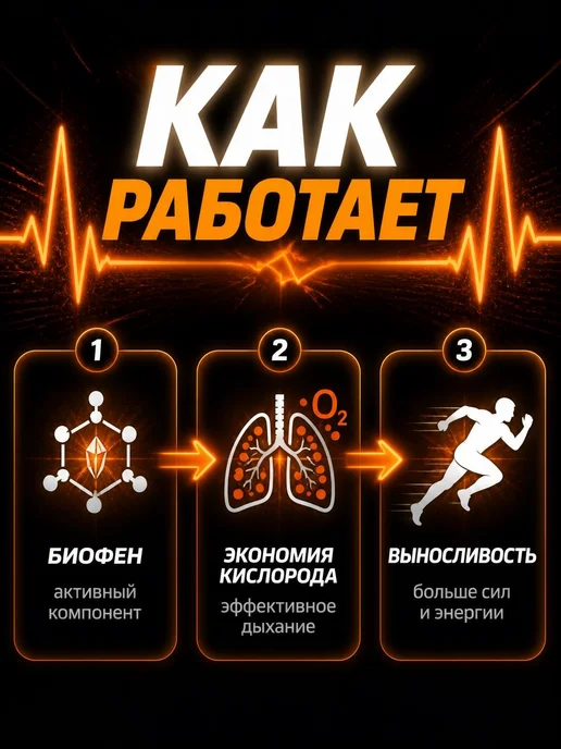 Сила Дыхания Предтреник спортивный напиток для выносливости 1 кг, 1 кг, фото 2