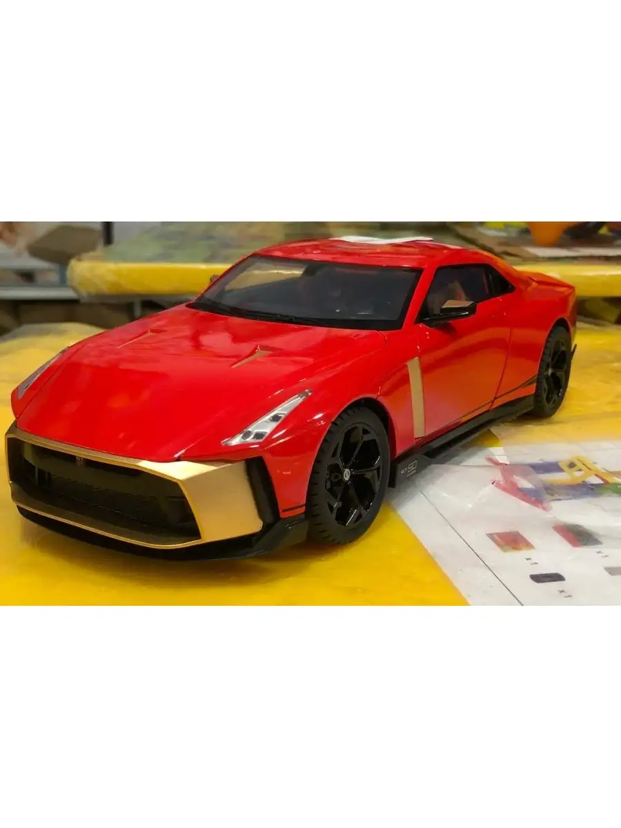 Коллекционная модель Nissan GTR 50 1/18 свет,звук,дым 28 см Сказка  147053778 купить в интернет-магазине Wildberries