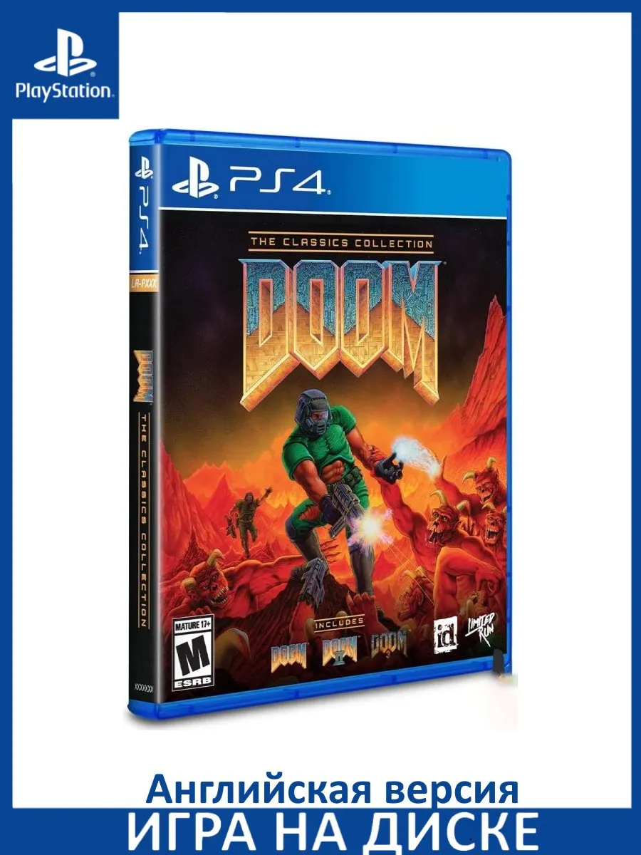 DOOM The Classics Collection DOOM 1 2 3 PS4 Диск Англи Playstation