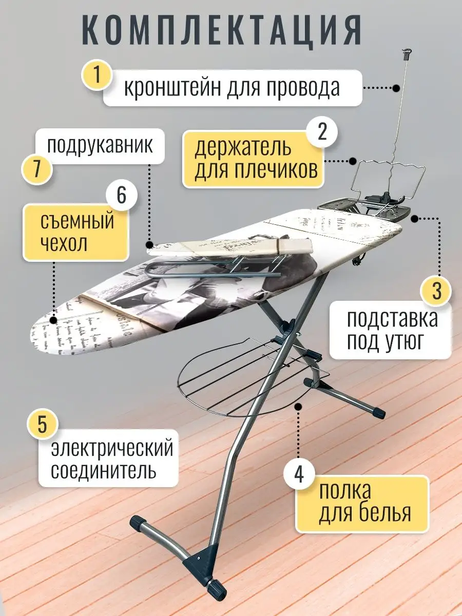 Гладильная доска Гранд Ника 147122809 купить в интернет-магазине Wildberries