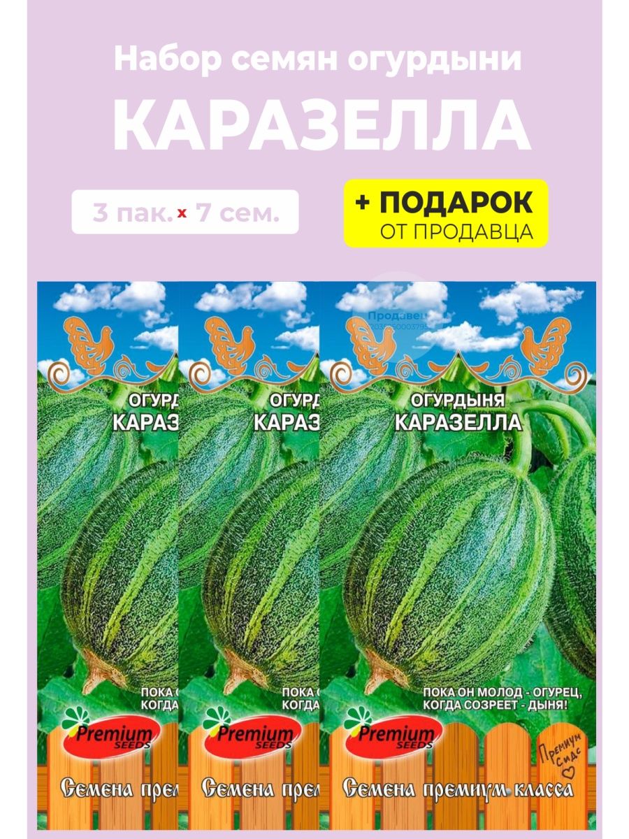 Семена Огурдыня КАРАЗЕЛЛА Premium Seeds 147161308 купить в  интернет-магазине Wildberries