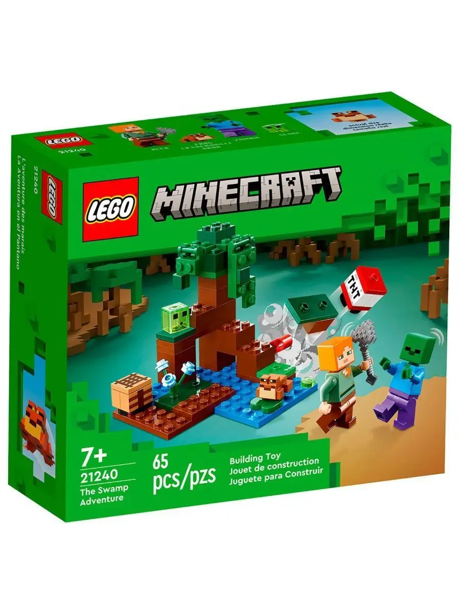 Конструктор LEGO Minecraft Болотное Приключение 21240 LEGO 147206679 купить  за 1 470 ₽ в интернет-магазине Wildberries