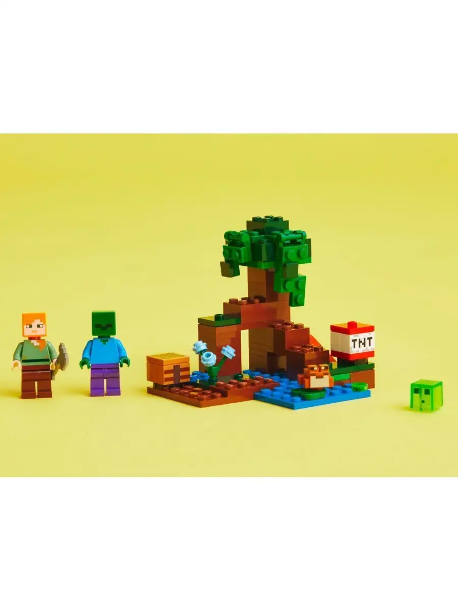 Конструктор LEGO Minecraft Болотное Приключение 21240 LEGO 147206679 купить  за 1 470 ₽ в интернет-магазине Wildberries