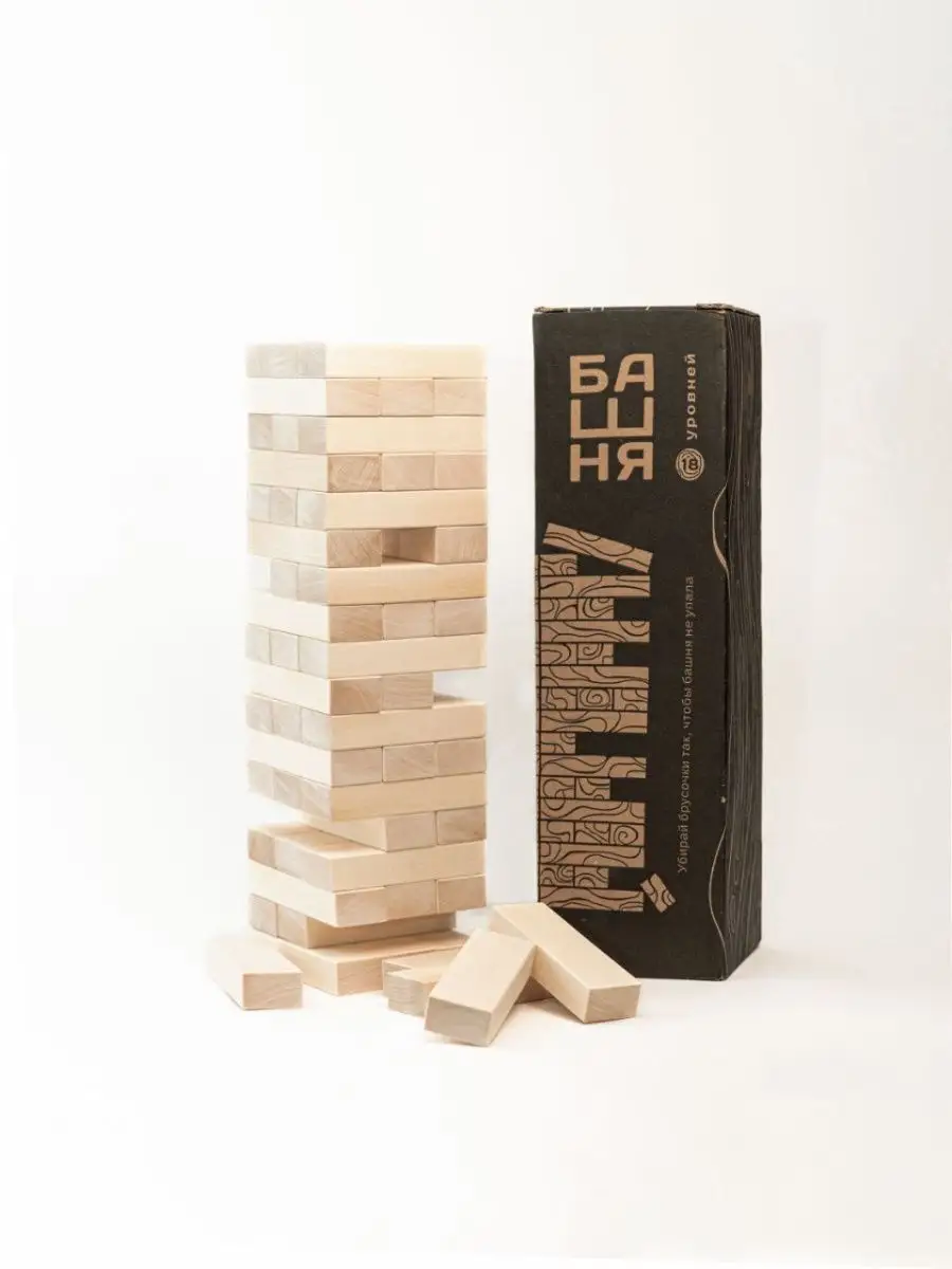 Настольная игра Башня, Дженга, Jenga Плотников 147219168 купить за 394 ₽ в  интернет-магазине Wildberries