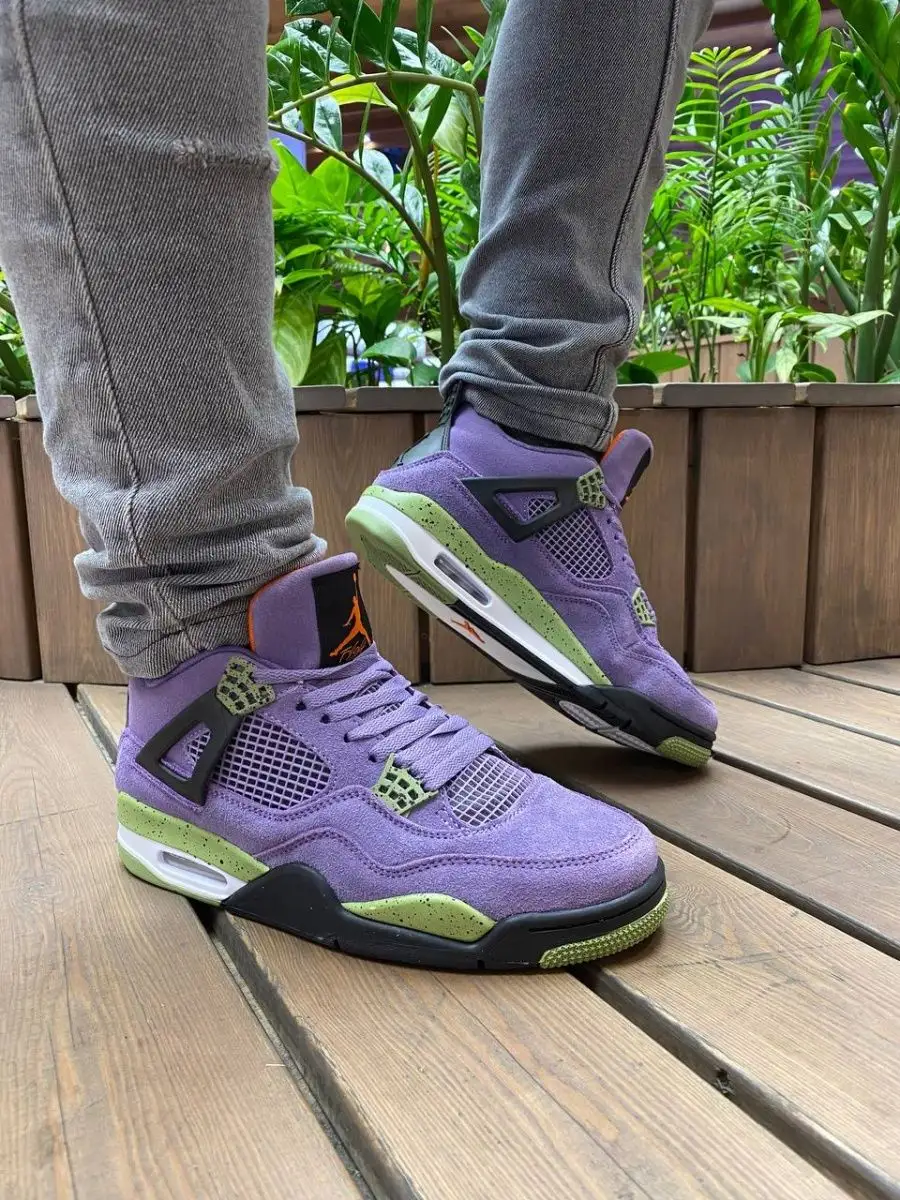 Кроссовки Wmns Air Jordan 4 Retro Canyon Purple bear-wear 147250563 купить  в интернет-магазине Wildberries