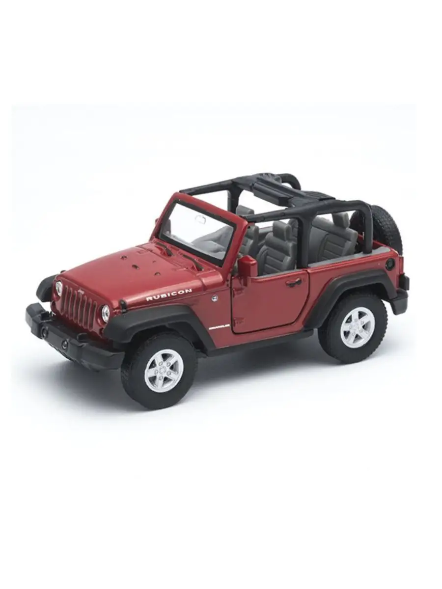 42371 Модель машины 1:34 Jeep Wrangler Rubicon Красный WELLY 147258709  купить в интернет-магазине Wildberries