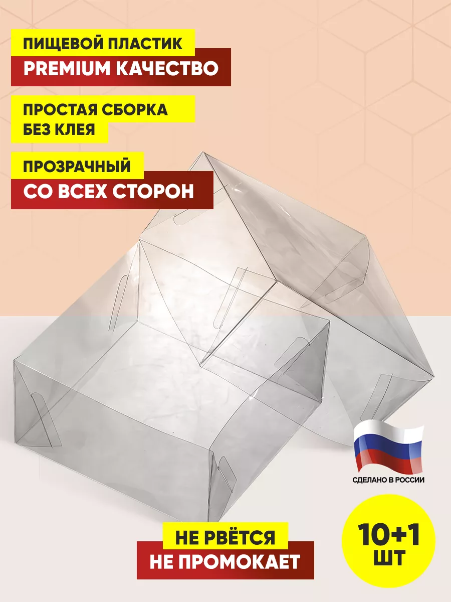 Коробка для подарка пластиковая прозрачная окошко БЛИСТЕР-УПАКОВКА  147304294 купить за 730 ₽ в интернет-магазине Wildberries