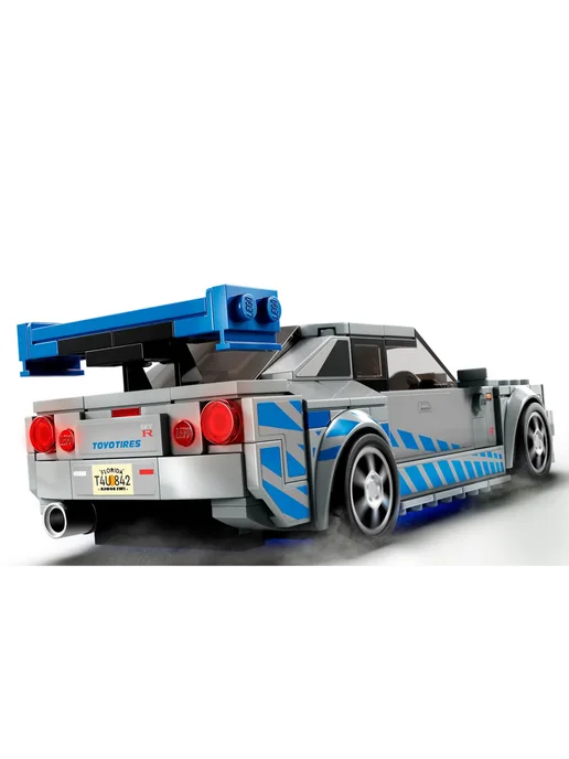 LEGO Конструктор Speed Champions 76917 Форсаж 2 Ниссан Скайлайн, черный, фото 6