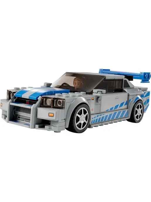 LEGO Конструктор Speed Champions 76917 Форсаж 2 Ниссан Скайлайн, черный, фото 7