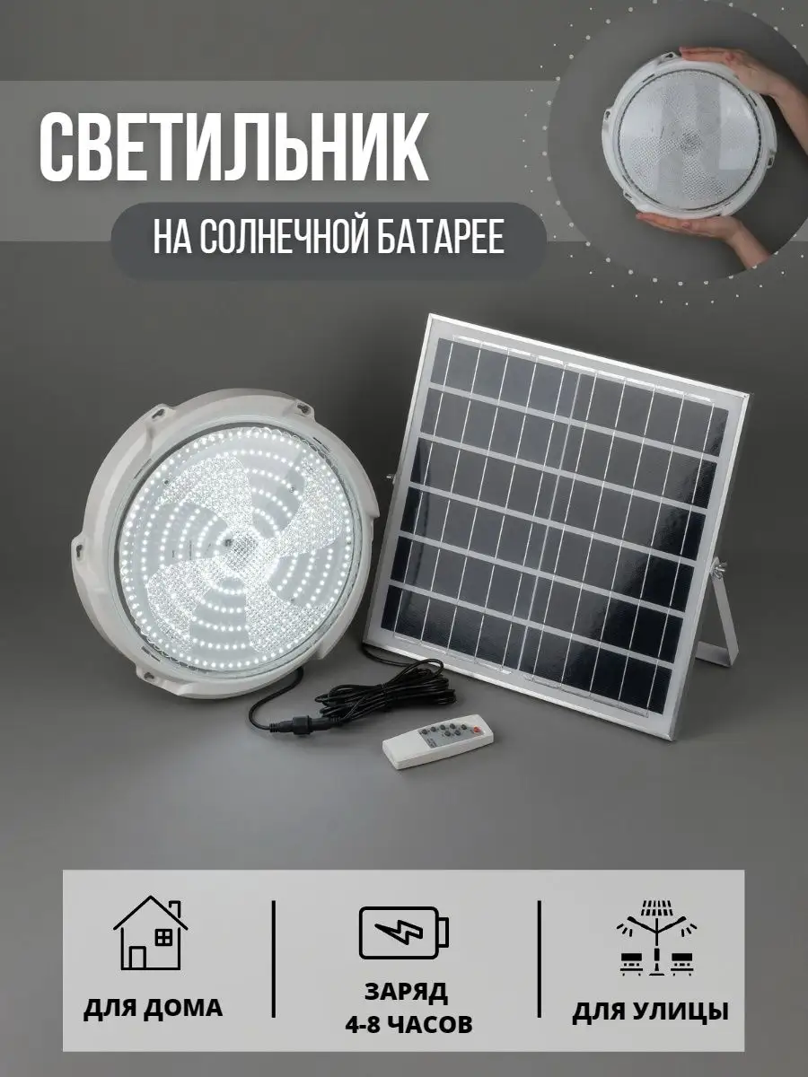 Светильник уличный на солнечной батарее NTL6004 Solar Light 147339827  купить за 2 406 ₽ в интернет-магазине Wildberries