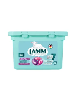 Капсулы для стирки белья Aroma 12шт Lamm 147341699 купить за 492 ₽ в интернет-магазине Wildberries