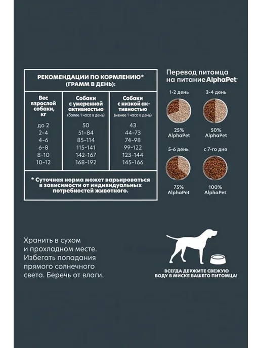 Сухой корм AlphaPet Wow для собак, мелкие, ягненок, 7 кг, фото 4