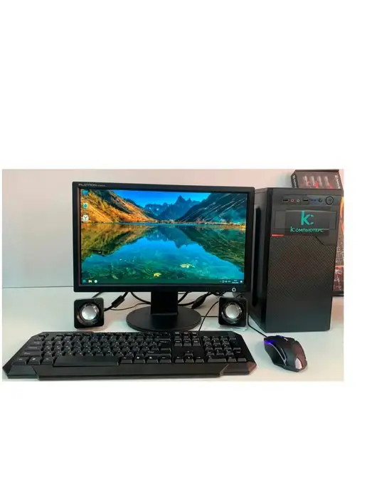 Компьютерс Компьютер для учёбы и игр 4GB SSD-128 Монитор-19", 4 ГБ, фото 3