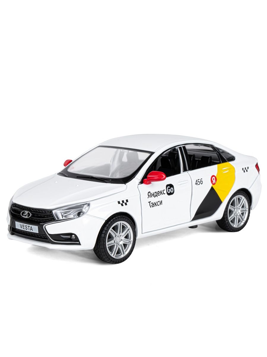 Машинка Lada Vesta Яндекс Такси, белая, 1/24 JB1251344 АВТОПАНОРАМА  147369370 купить за 2 260 ₽ в интернет-магазине Wildberries