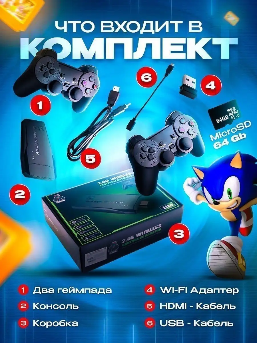 Игровая приставка, консоль тв приставка PlayStation 147412032 купить за 2  108 ₽ в интернет-магазине Wildberries