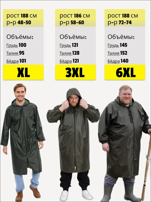 Люкотек Плащ дождевик с капюшоном водонепроницаемый, вариант, фото 6