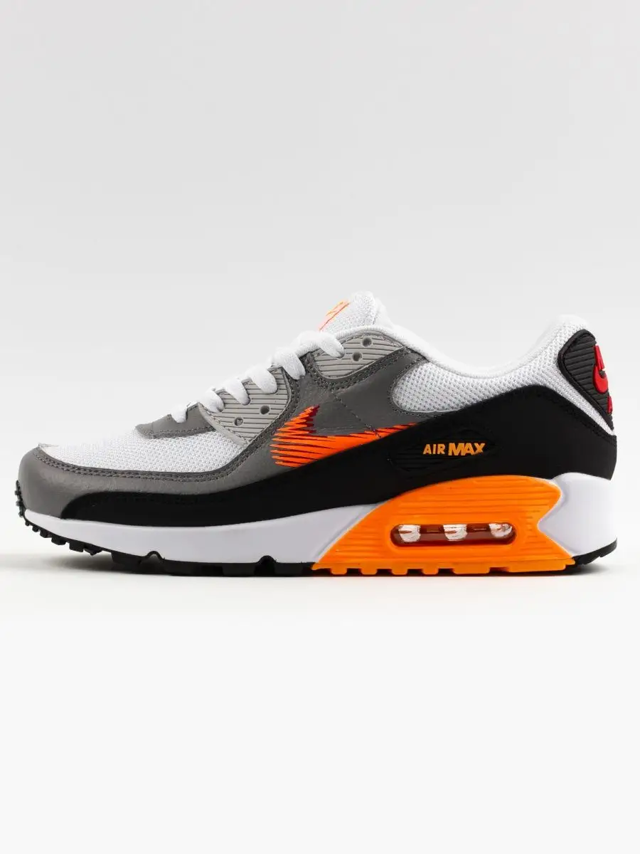 Nike air max 90 white anthracite grey hotsell orange essential