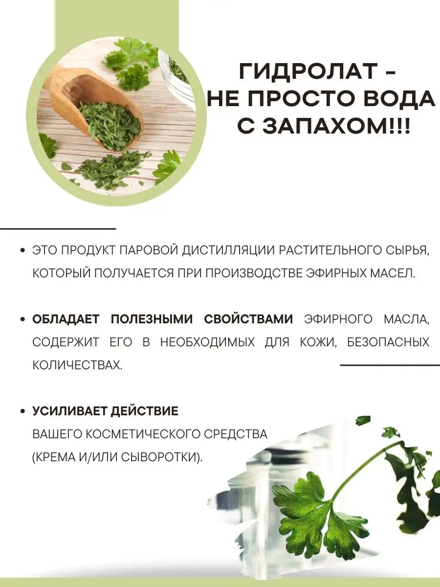 Гидролат Петрушки 50 мл. RozaMimoza 147474755 купить в интернет-магазине  Wildberries