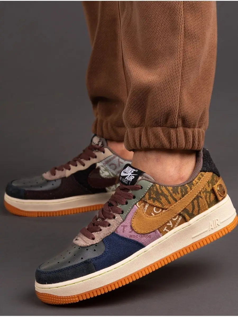 Кроссовки Nike Air Force 1 Кактус Джек m0hito 147491770 купить за 2 158 ₽ в  интернет-магазине Wildberries