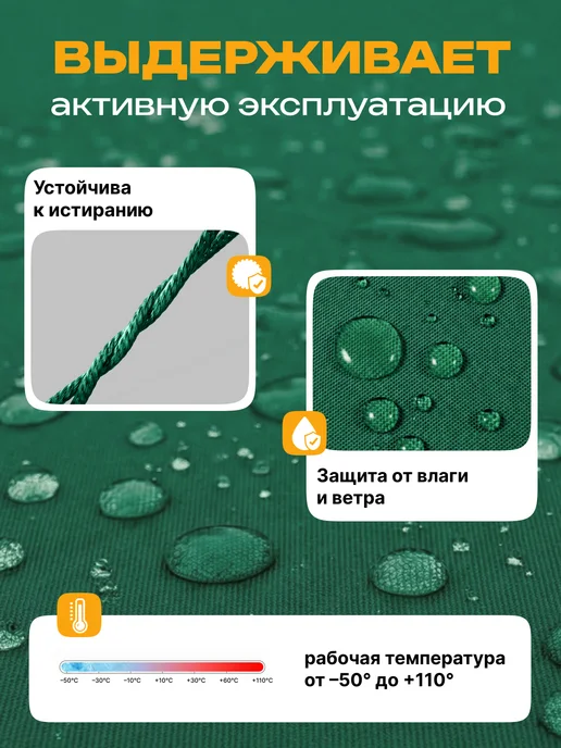 JEONIX Ткань водоотталкивающая тентовая 2х1.5 (Оксфорд 600) черный, 1x1.5, зеленый, фото 2