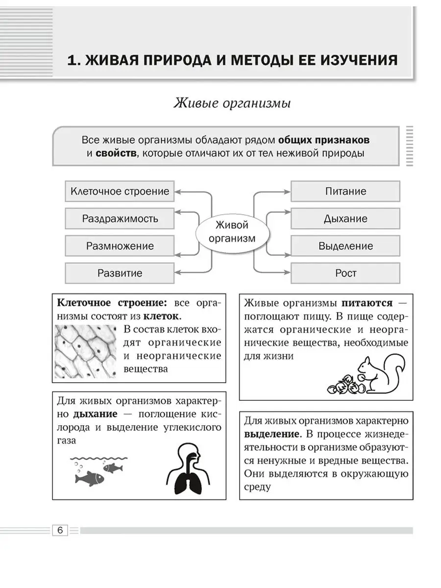 Биология 6 класс Опорные конспекты Схемы и таблицы Аверсэв 147599407 купить  за 232 ₽ в интернет-магазине Wildberries