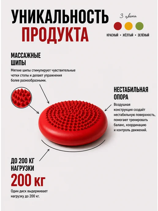 Альпина Пласт Иглдиск мини, балансировочный диск с шипами 3шт, 16 см, 3 шт, фото 3