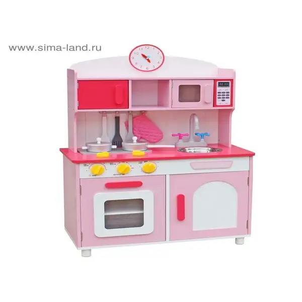 Игровой модуль "Кухня", цвет розовый