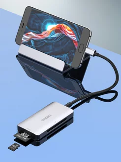 Картридер 5в1 с Type-C USB-C OTG на 2xUSB 3.0+SD+TF+CF Onten 147658190 купить за 1 249 ₽ в интернет-магазине Wildberries