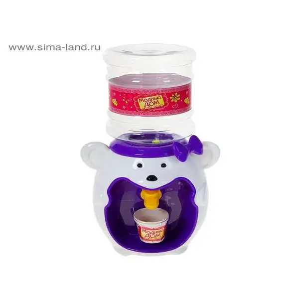 Детский кулер "Мышка с бантиком", свет, звук, в пакете