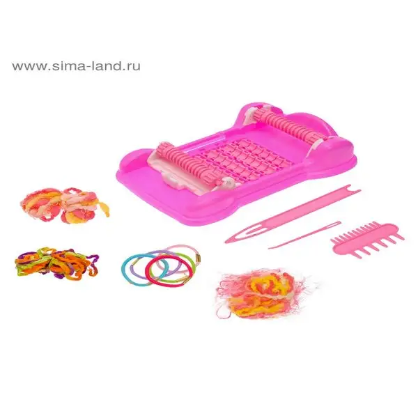 Игровой набор для создания аксессуаров: аппарат для плетения