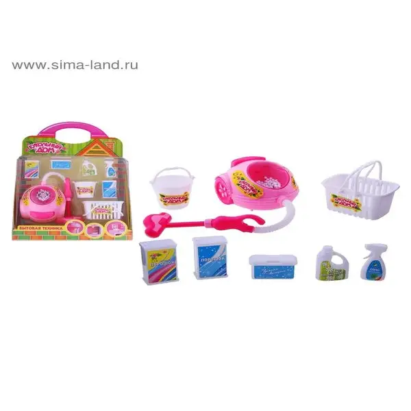 Игровой набор для уборки: пылесос со звуком и светом