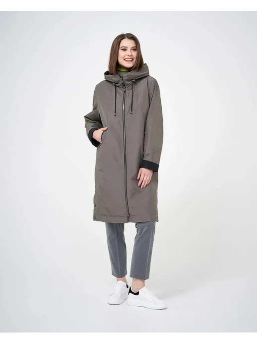 Dixi Coat Плащ летний с капюшоном, серый, фото 4