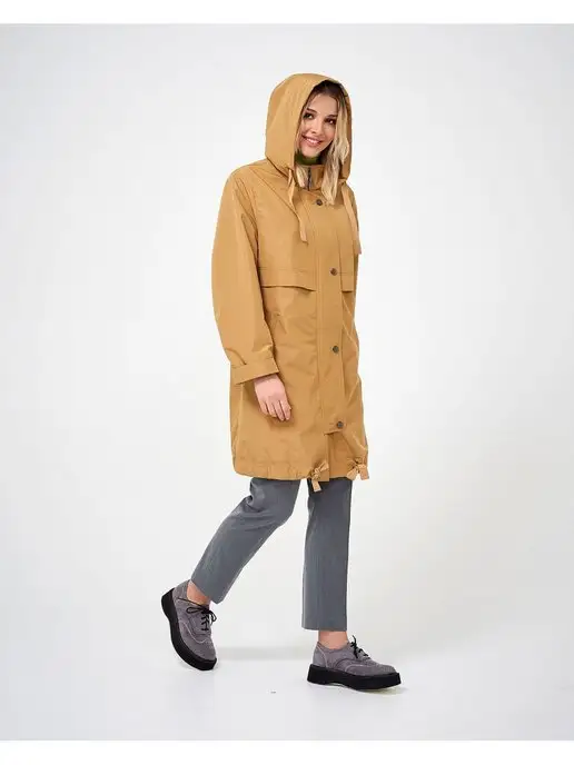 Dixi Coat Плащ летний с капюшоном, желтый, фото 6