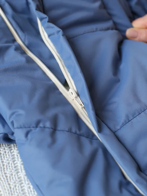 Eco Line Fabric Конверт на выписку осень, синий, фото 6