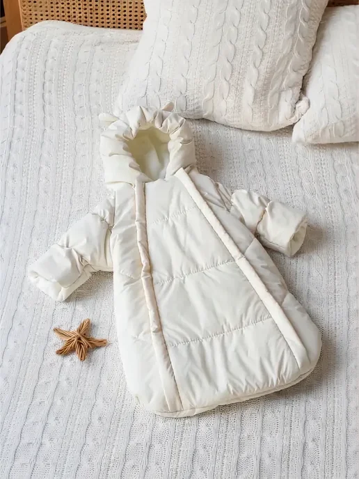Eco Line Fabric Конверт на выписку осень, белый, фото 5
