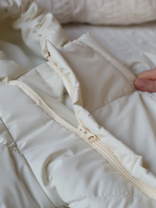 Eco Line Fabric Конверт на выписку осень, белый, фото 6