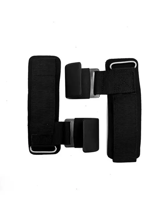 Eva Sport крюки для турника и тяги, черный, фото 3
