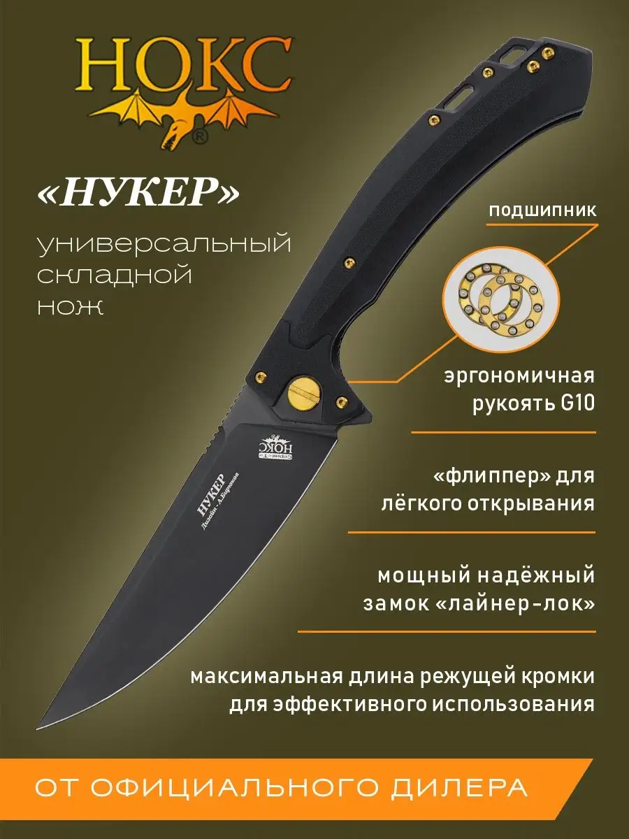 Нож складной туристический "Нукер" 347-780406 Нокс купить по цене 225,01 р. в интернет-магазине Wildberries в Беларуси | 147707174