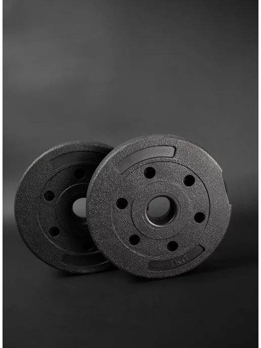 Barfits Комплект композитных дисков для гантелей d26 3 кг х2, 1 кг, фото 2