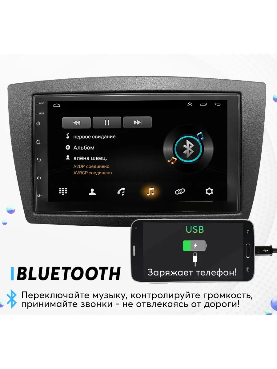 Магнитола для LADA Android Wi-Fi 2/32 Гб +камера Dolmax 147771341 купить в  интернет-магазине Wildberries